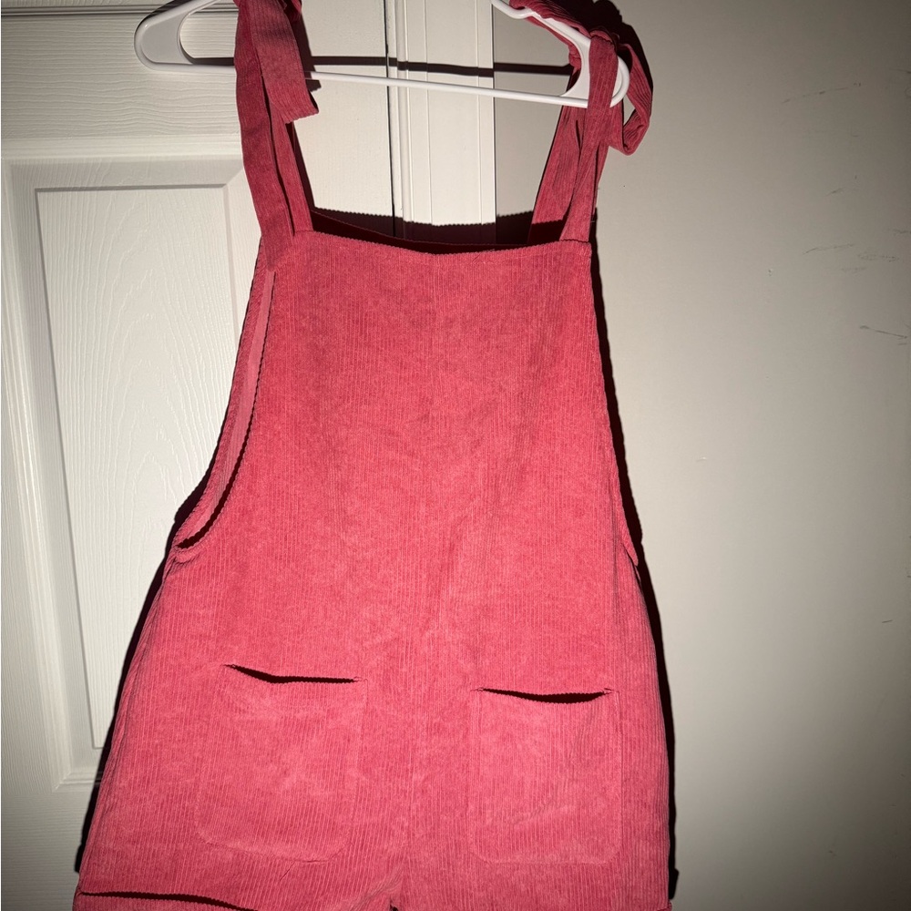 Pink Corduroy One Piece